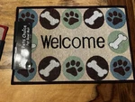 Pets Choice Feeding Mat Multicolor Dog Bone Paw Print Assorted Designs. Fixed Price $12.99.