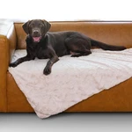 Best Friends Sheri Calming Lux Dog Blanket, Faux Fur Pet, Size 40"X50" Oyster. Fixed Price $27.49.