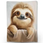 Ti Caldi Cute Blanket, Soft Flannel Animal Throw 60 50 Inch, SLOTH32. Fixed Price $35.94.