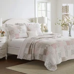 Laura Ashley Home - Quilt Set, Cotton Reversible Bedding With Matching Shams,. Fixed Price $90.89.