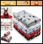 Cozy Fleece Blankets For Dogs & Cats Paw Print Design, 6-PACK, Multi-color. Fixed Price $28.99.