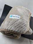 Petami Waterproof Waffle Textured BLANKET24X32 Beige/tan Euc. Fixed Price $16.99.