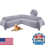 Hdcaxkj Corner Sectional Couch Covers For Dogs Shape Sofa Tassel. Fixed Price $139.46.