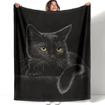 Hommomh Black Cat Blanket For Women Girls, Lover Gifts, Soft Fleece Throw. Fixed Price $43.09.