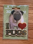 Paper House 3D Magnet Heart (love) Pugs With Picture Dog Pet Fridge Brand New. Fixed Price $7.99.
