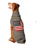 American Flag Dog Sweater Chilly Hand Knit Wool Xxl Nwt. Fixed Price $31.99.