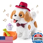 Or Tu Remote Control Walking Barking Licking Plush Toy Dog Puppy Leash Fun. Fixed Price $72.97.
