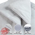 Petfusion Cooling Blanket For Cats Dogs, Washable, Grey Brown. Fixed Price $104.56.