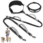 Dog Leash Belt Hands Free Running Jogging Walking Waist With 2 Bungee. Fixed Price $19.99.