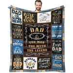 Siklty Christmas Gifts Throw Blanket 60" X 50", Black-dad. Fixed Price $31.18.