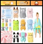 9 Pack Kids Travel Blankets For Airplanes & Daycare - Cute Animal Fleece Throws. Fixed Price $77.99.