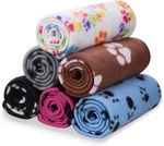 Pet Dog Cat Soft Fleece Blankets Sleep Mat Pad Bed Cover With Paw Print. Fixed Price $21.94.