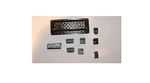 9 Piece Set Of Atari 7800 Port & Switch Dust Covers Black Made In The Usa.. Fixed Price $14.99.