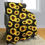 Hommomh Sunflower Blanket Double Sided Print Soft Warm Reversible Throw 40"X50". Fixed Price $36.06.