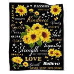 Sunflower Gifts For Women, Blanket 60''X80'' Positive Healing Throw.... Fixed Price $34.37.