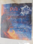 Joyloce To My Dad, Love Daughter Flannel Fleece Throw, 50" X 60" Father's Day. Fixed Price $32.95.