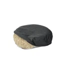 Grey Velvet Round Dog Bed Cover Waterproof Replacement Only 44 Inch. Fixed Price $37.62.