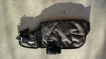 Xs 10" - 12" Black Tooled Leather Print Waterproof Dog Blanket Tough. Fixed Price $17.00.