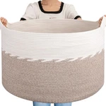 125L Extra Lar Blanket Basket, 25" 16", Jumbo Laundry Hper,. Fixed Price $51.79.