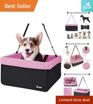 Goopaws Travel Carrier Dog Booster Seat Adjustable, Washable & Pet Friendly. Fixed Price $56.99.
