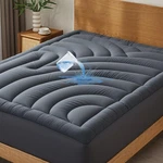 Waterproof Mattress Pad Queen, Quilted Fitted Topper, Five-lay.... Fixed Price $43.99.