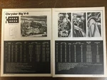 Misc 6940 Article Pictorial Engine Chrysler Big V8 1968 - 1972 Tune Up Specs 4PG. Fixed Price $14.99.