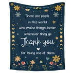 Wrapix Thank You Gifts For Women - Soft Fleece Throw Blanket 60X80 Inspi.... Fixed Price $47.07.