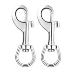 Delswin 2PCS 3.5" Stainless Steel Flagpole Swivel Snap Hooks Clips Heavy Duty. Fixed Price $26.42.