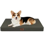 Tail Stories Outdoor Waterproof Dog Bed, Big 36.0"L X 27.0"W 3.0"TH, Brown. Fixed Price $43.99.
