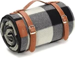 Portableand Picnic Blankets, 3 Layer Soft 59" * 69", Gray & Black Checkerd. Fixed Price $35.00.