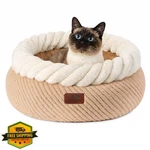 Hollypet Oatmeal Cat Dog Bed Round Washable Fluffy 20" Diameter. Fixed Price $44.99.