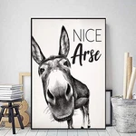 Unikei Nice Arse Donkey Grey Full Body Funny Pet Quote Minimal Wc Bathroom Vi.... Fixed Price $24.46.