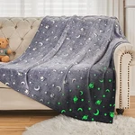Sochow Glow The Dark Throw Blanket 60 80 Inches, Galaxy Stars Pattern So.... Fixed Price $37.75.