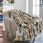 Christmas Blanket Soft Throw Sofa Couch Decorative Holiday Print Snowflake Santa. Fixed Price $24.99.