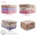 3 Pack Dog Blankets Super Soft Fluffy Pet Cat Throw Mat S/l. Fixed Price $23.99.