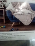 Petmaker Waterproof Throw 60" 70" Large Dog Blanket Grey New Openbox. Fixed Price $34.95.