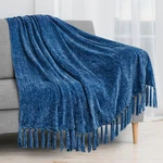 Soft Chenille Knitted Throw Blanket Decorative Fringe For Bed Sofa Couch Chair. Fixed Price $26.99.