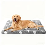 Pobopobo Dog Bed Mat, Reversible Crate Pads For L(35"*23"*1.5"), Gray. Fixed Price $29.99.