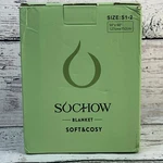 Sochow Flannel Fleece Blanket Soft Cosy Warm Lightweight 50"X60". Fixed Price $13.99.
