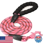 Geit 2/4/5/6FT Dog Heavy Duty Rope Leashes Reflective Nylon Pet Lead. Fixed Price $24.53.
