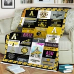 Appalachian State Mountaineers Sherpa Fleece Blanket Football Gift Throw. Fixed Price $51.99.