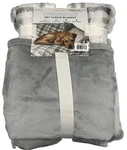 Doggy Decor Waterproof Pet Throw Blanket 60" X 70" Gray/white Plaid Soft Cover. Fixed Price $28.66.