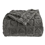 Heart Checkered Throw Blankets, For Love Mother Friends PETS,280 Gsm Super So.... Fixed Price $34.37.