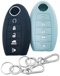 Runzuie 2PCS 5 Buttons Silicone Smart Key Fob Cover Small, Black/mint Green. Fixed Price $18.07.