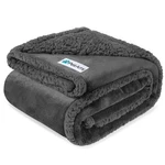 Petami Waterproof Dog Blanket For X-large 80 60 Inches, Gray/gray Sherpa. Fixed Price $51.22.