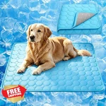 Meilimiyu Dog Cooling Mat Blue 28X22IN Arc-chill Pet Pad. Fixed Price $20.00.