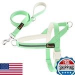 Plutus Pet Cotton Dog Harness & Leash Set - Reflective, Soft Padded, Quick Fit. Fixed Price $32.38.
