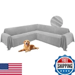 Hdcaxkj Corner Sectional Couch Covers For Dogs Shape Sofa Tassel. Fixed Price $174.50.
