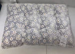 Tufted Dog Bed Cushion Gray Daisy Floral Washable Soft Pet. Fixed Price $29.95.