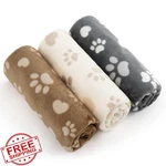 Bedsure Dog Cat Blanket Xs Paw Brown/grey/cream. Fixed Price $27.99.